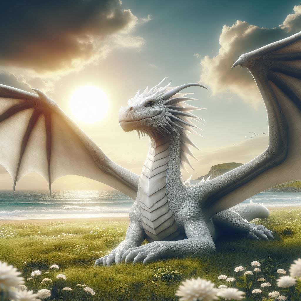 Weißer Drache