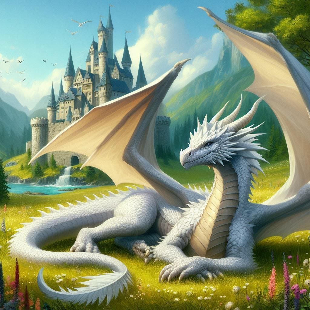 Weißer Drache
