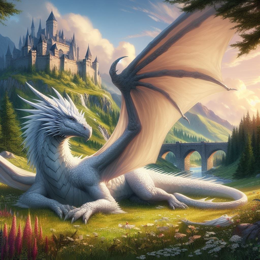 Weißer Drache