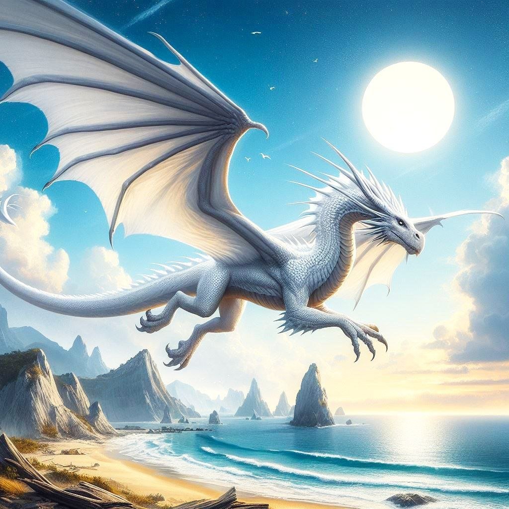 Weißer Drache