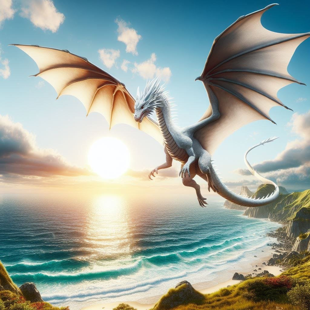 Weißer Drache